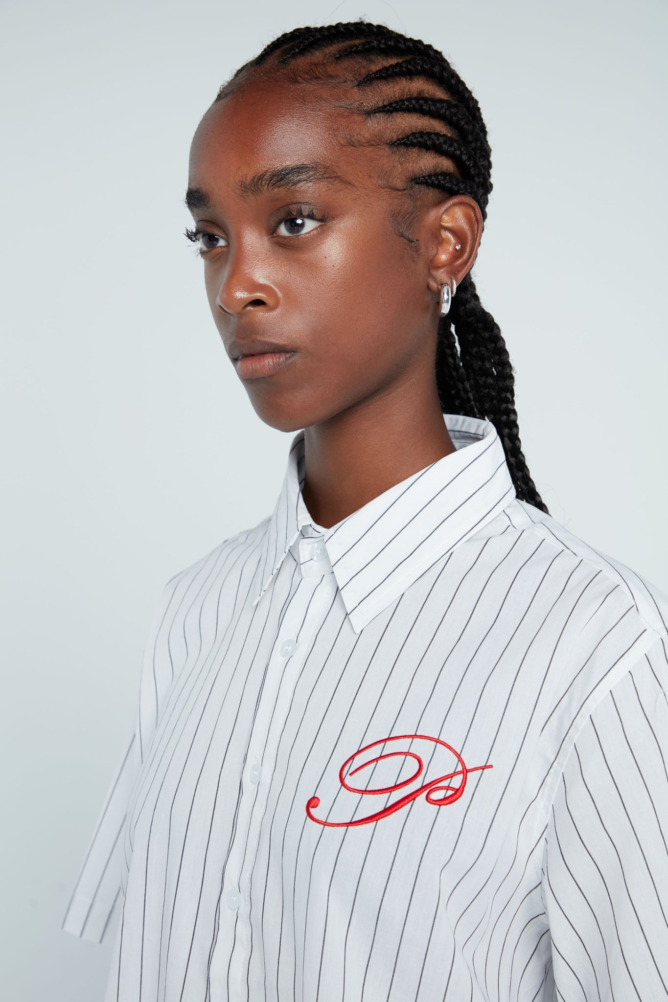 P Logo Button Shirt