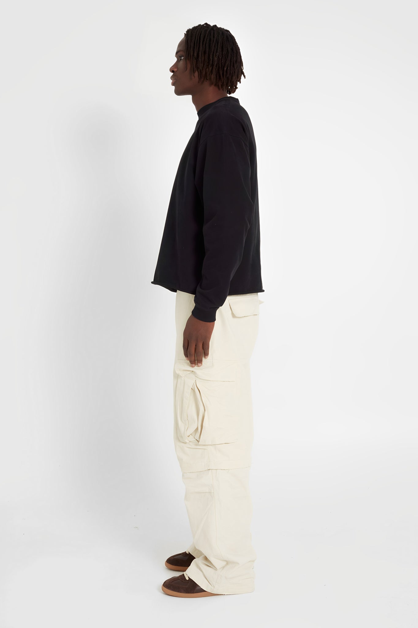 Cream  Convertible Cargo Pants PRE-ORDER