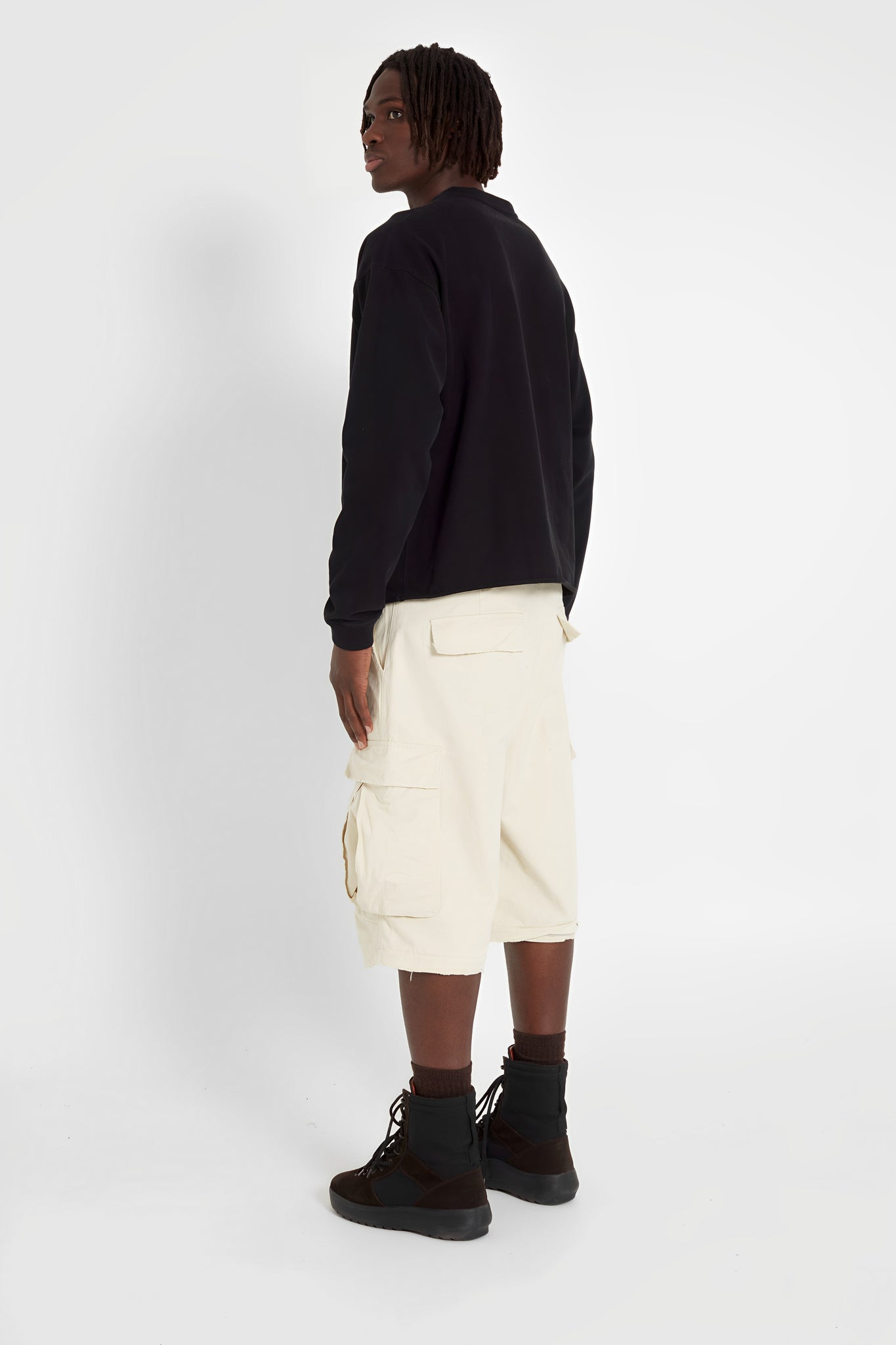 Cream  Convertible Cargo Pants PRE-ORDER