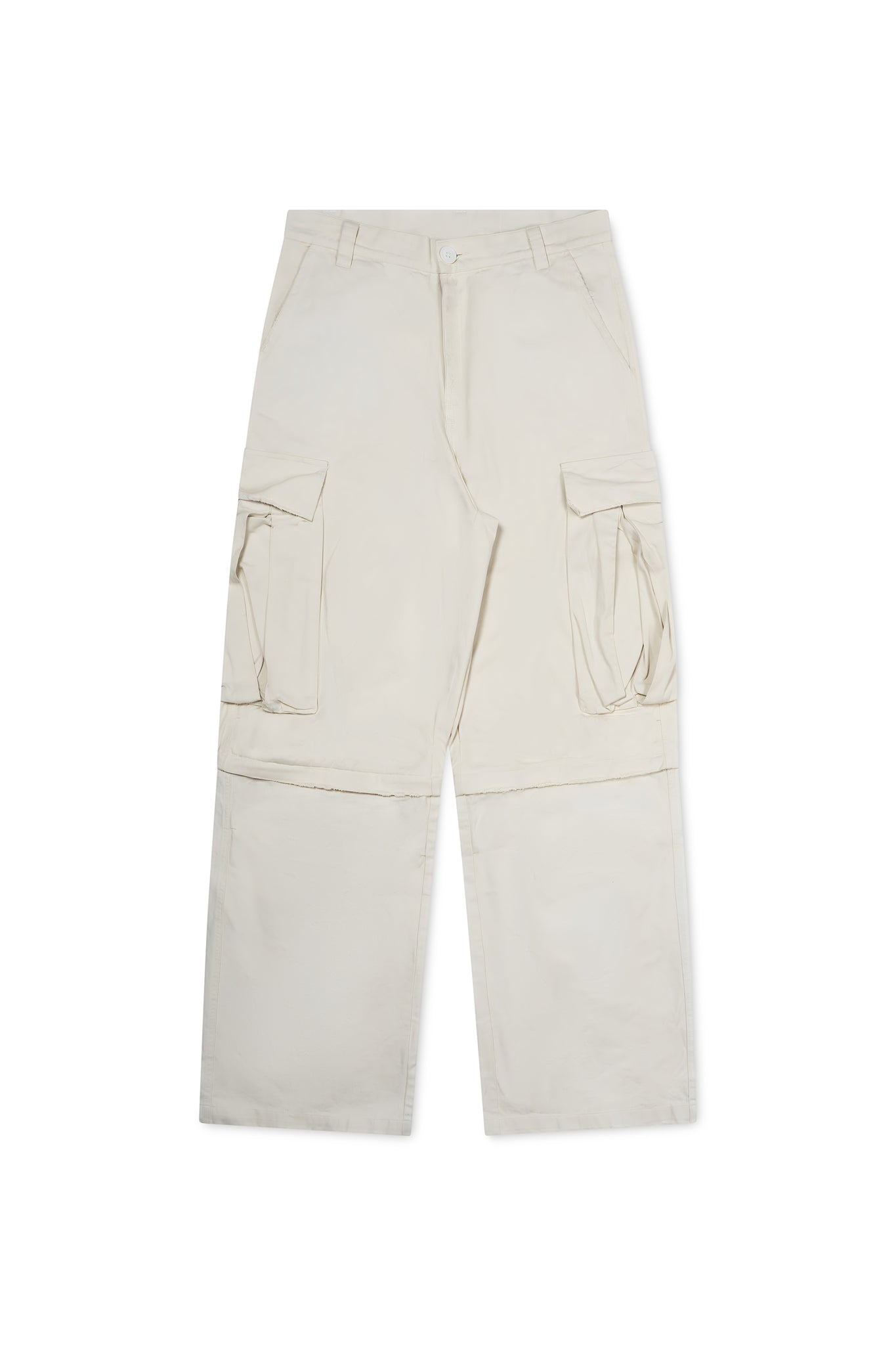 Cream  Convertible Cargo Pants PRE-ORDER