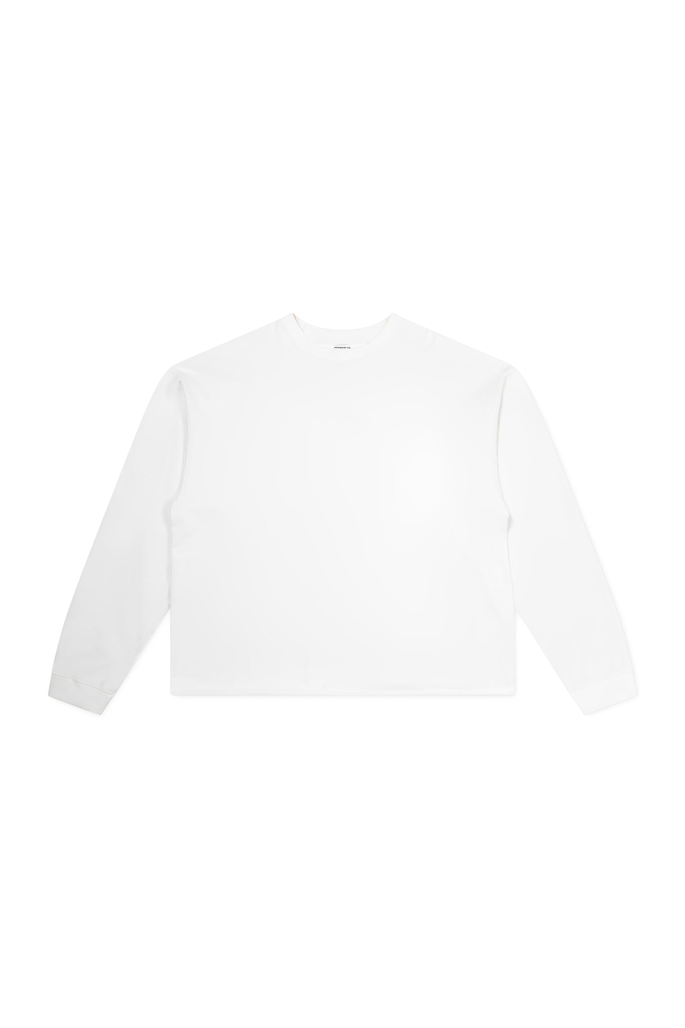 Heavy Long Sleeve Boxy T-Shirt White