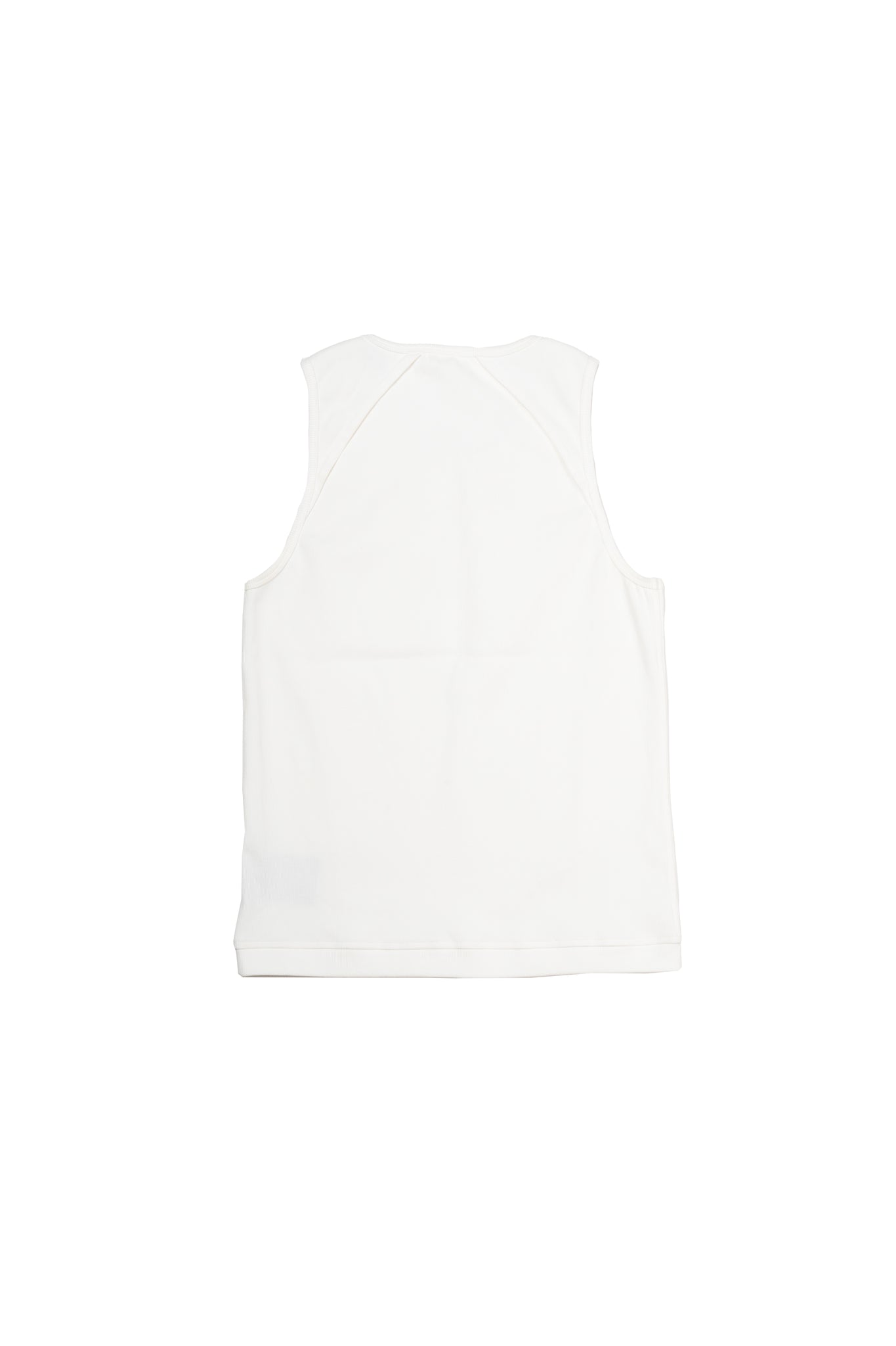 Waffle White Tank Top