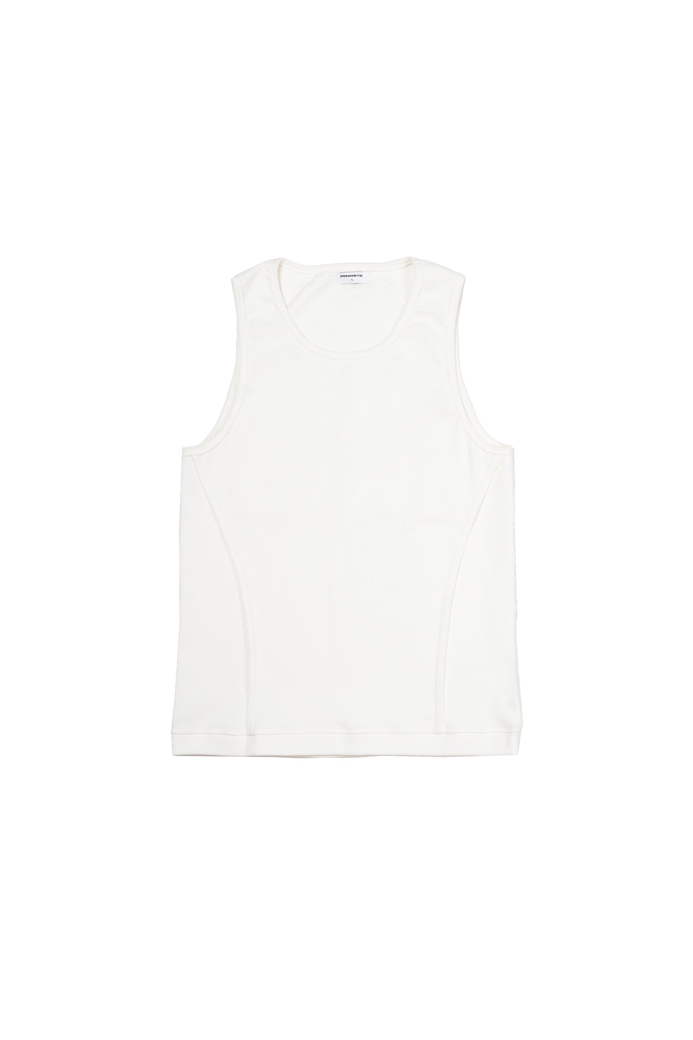 Waffle White Tank Top